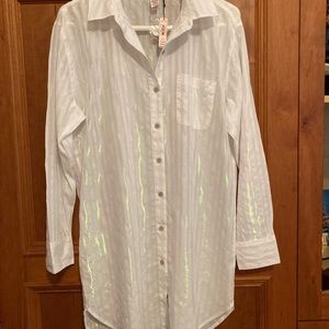 NWT Victoria Secret Button Shirt